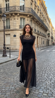 Robe longue noir