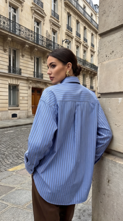 Chemise rayé avec cravate