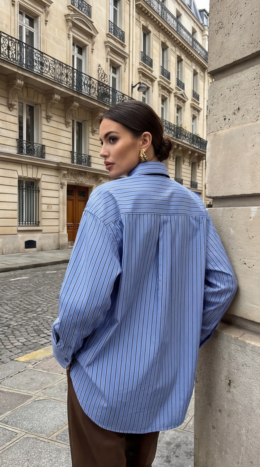 Chemise rayé avec cravate