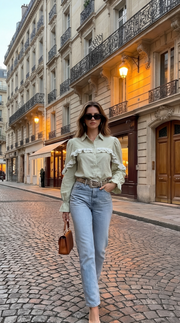 Chemise dos nus dentelle