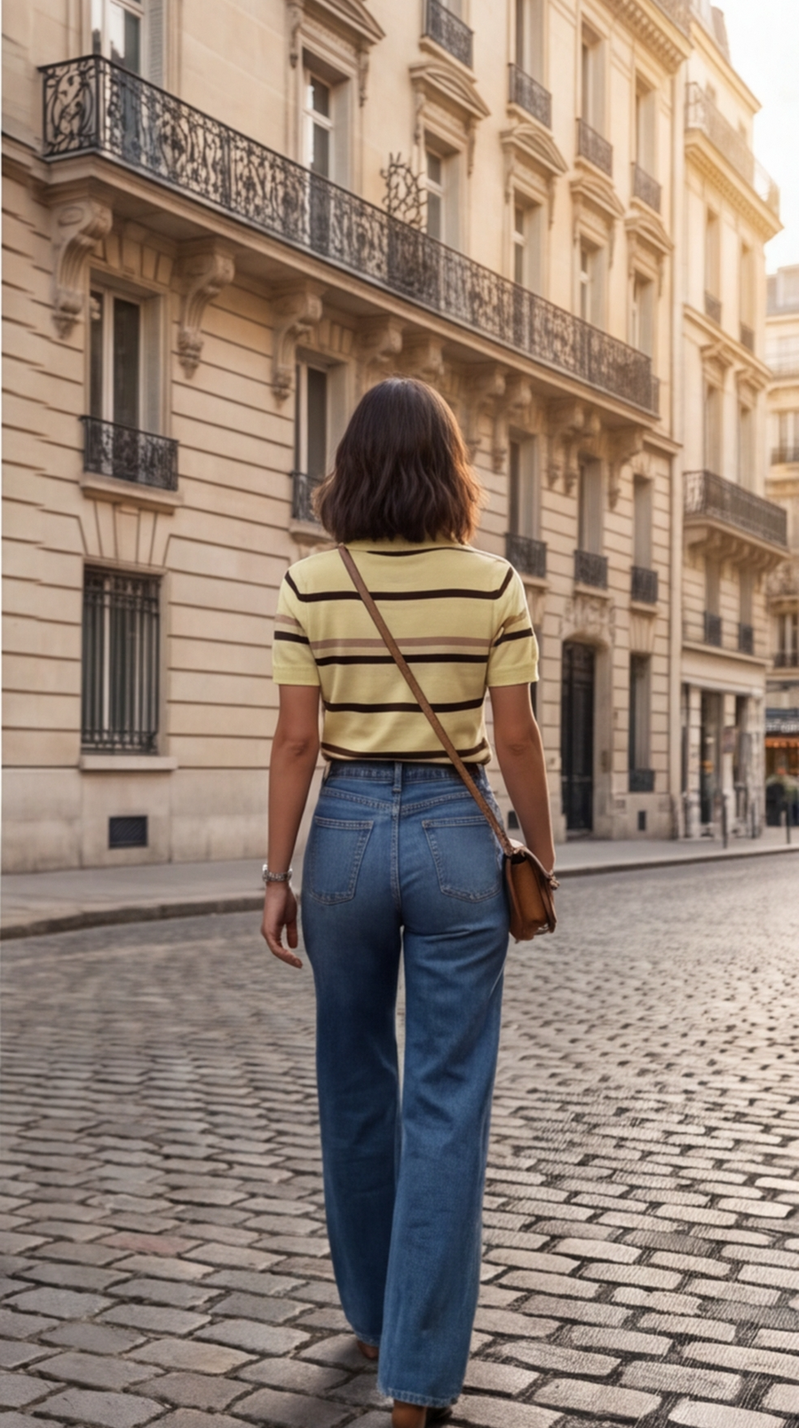 Polo manche courte rayure