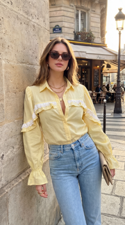 Chemise dos nus dentelle