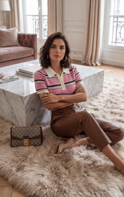 Pull col chemise tendance et confortable