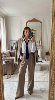 Chemise rayé avec cravate