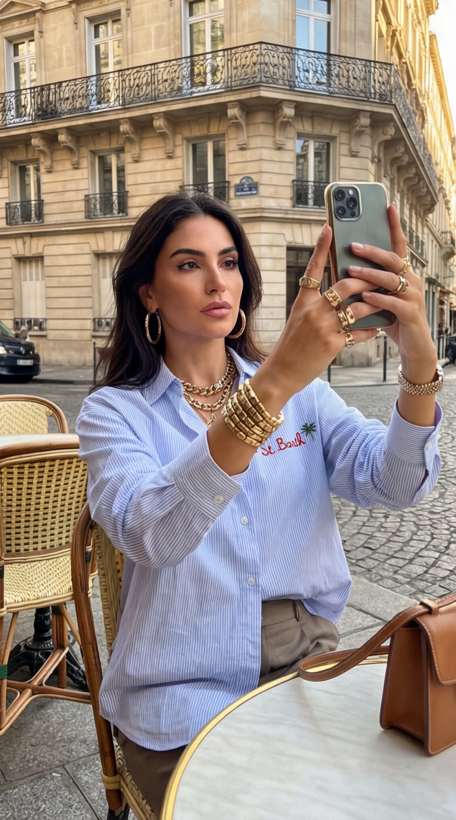 Chemise Bleu Chic à Rayures - Style Moderne