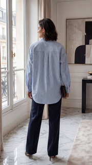 Chemise rayure à strass