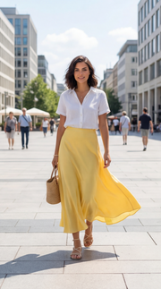 Jupe Longue Satinée Élégante - Chic & Tendance pour Toutes les Occasions