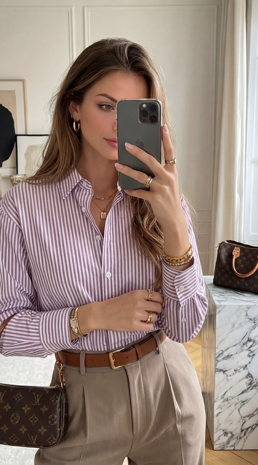 Chemise rayé dos nus cœur