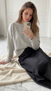 jupe longue satinée