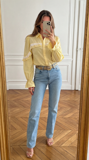 Chemise dos nus dentelle