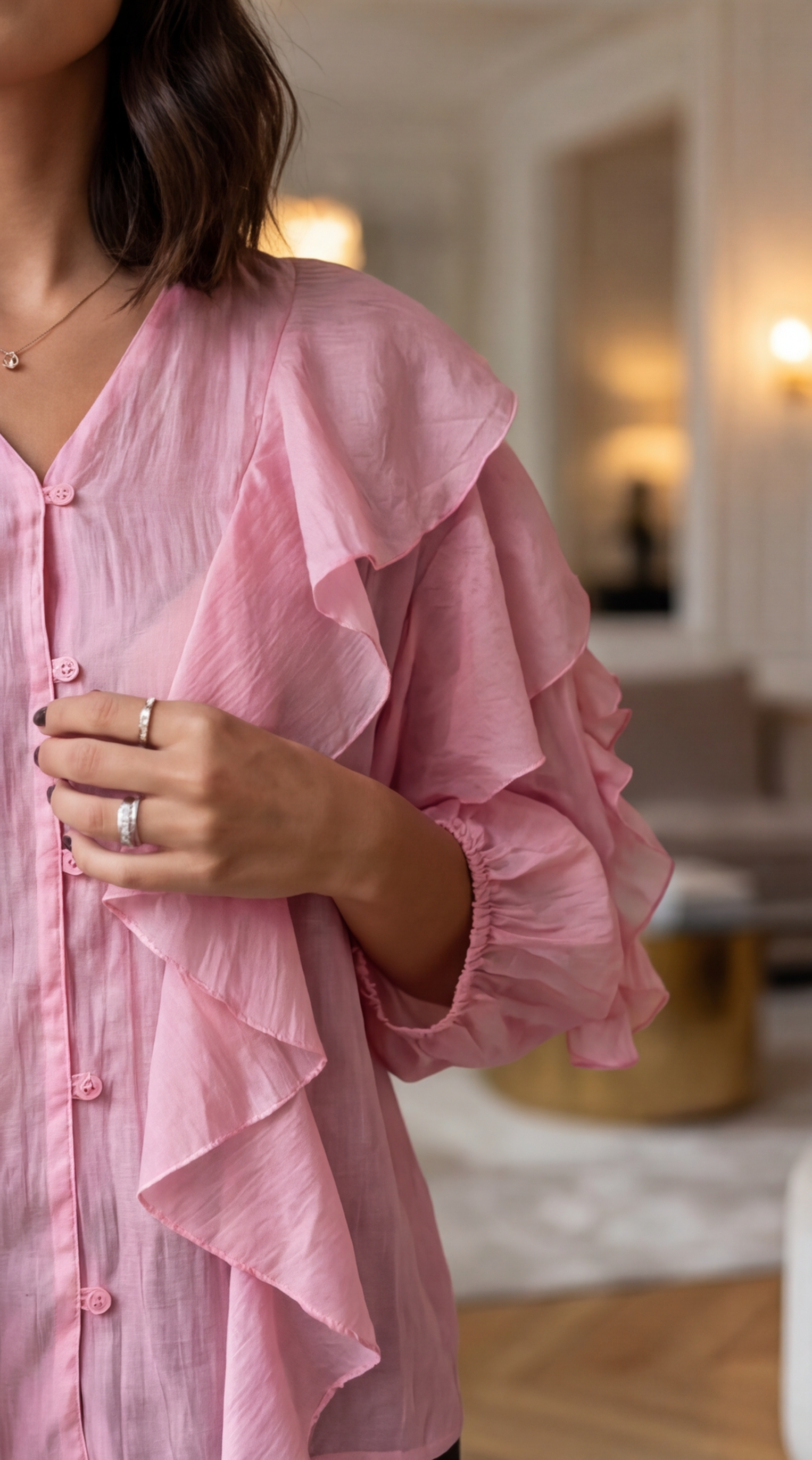 Chemise légère à frange