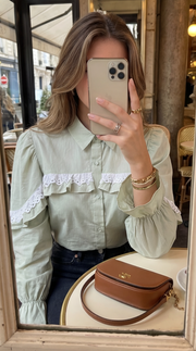 Chemise dos nus dentelle