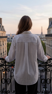 Chemise rayé avec cravate