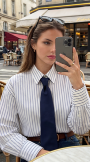 Chemise rayé avec cravate